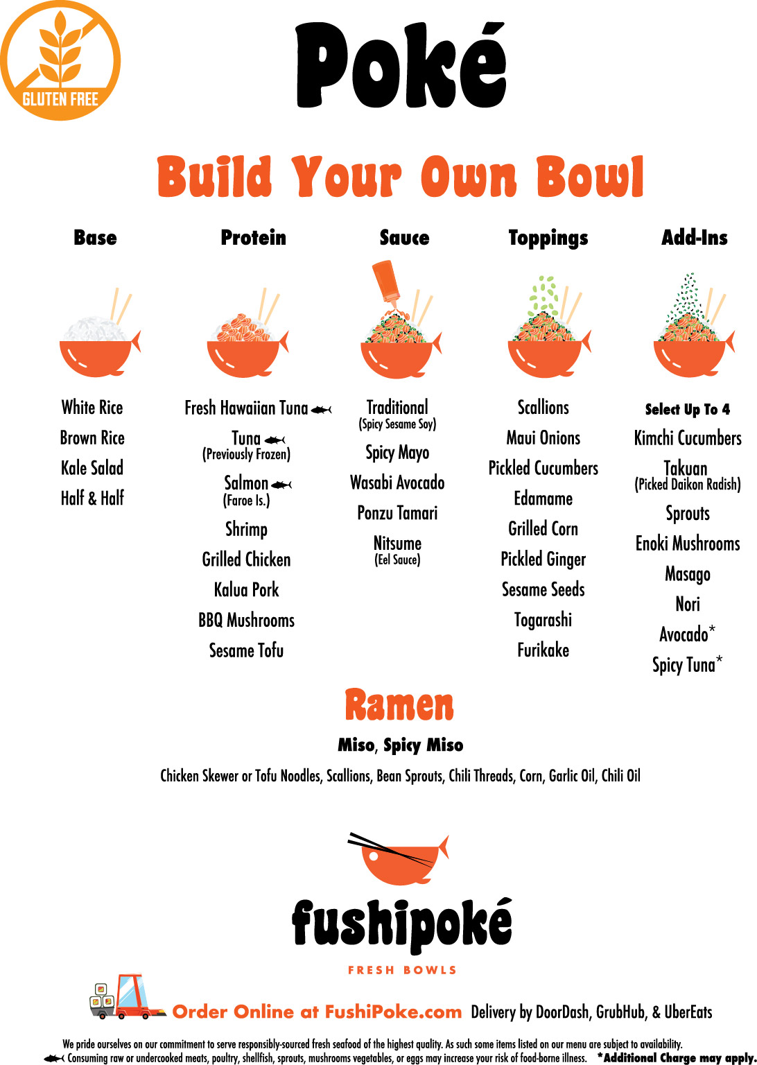FushiPoke 2024 Menu_Gluten Free